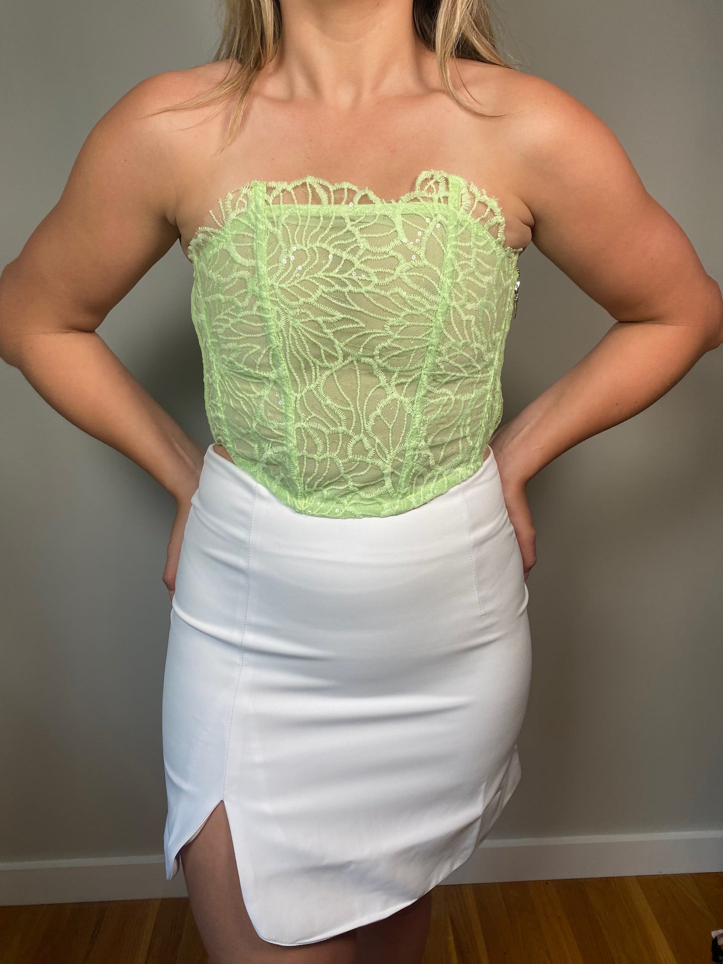 Jade Lace Corset