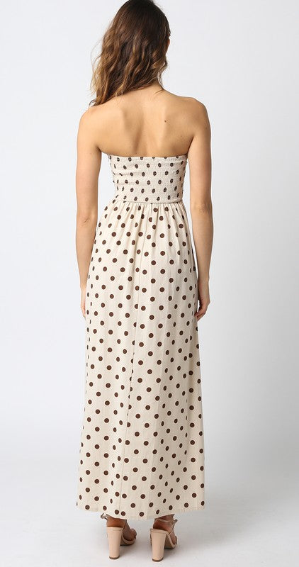 The Cafe Chic Polka Maxi Dress