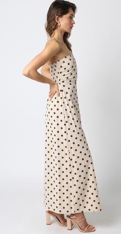 The Cafe Chic Polka Maxi Dress