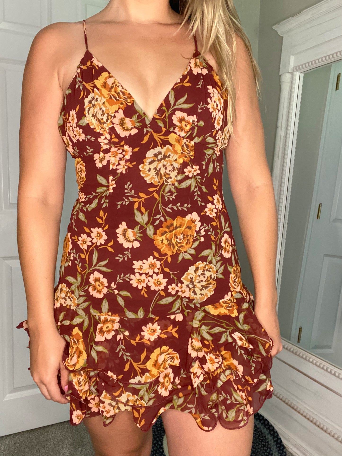 Harvest Bloom Mini Dress