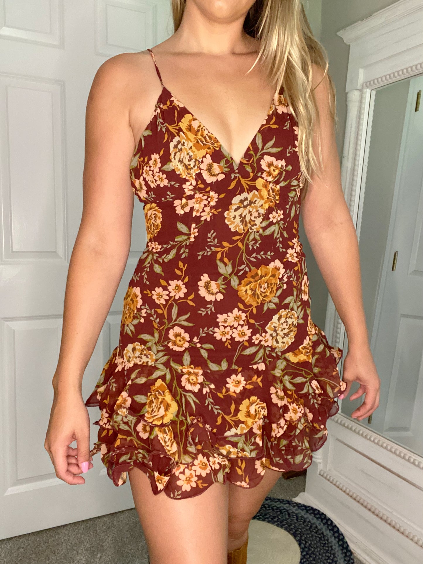 Harvest Bloom Mini Dress