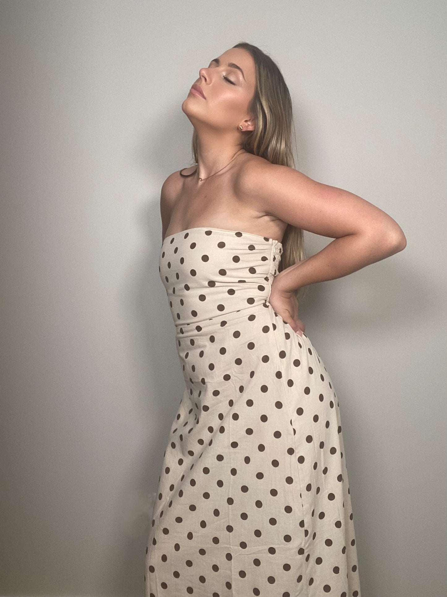 The Cafe Chic Polka Maxi Dress